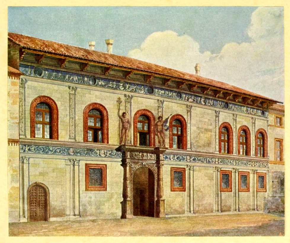 Casa Fontana-Silvestri in una ricostruzione del 1915